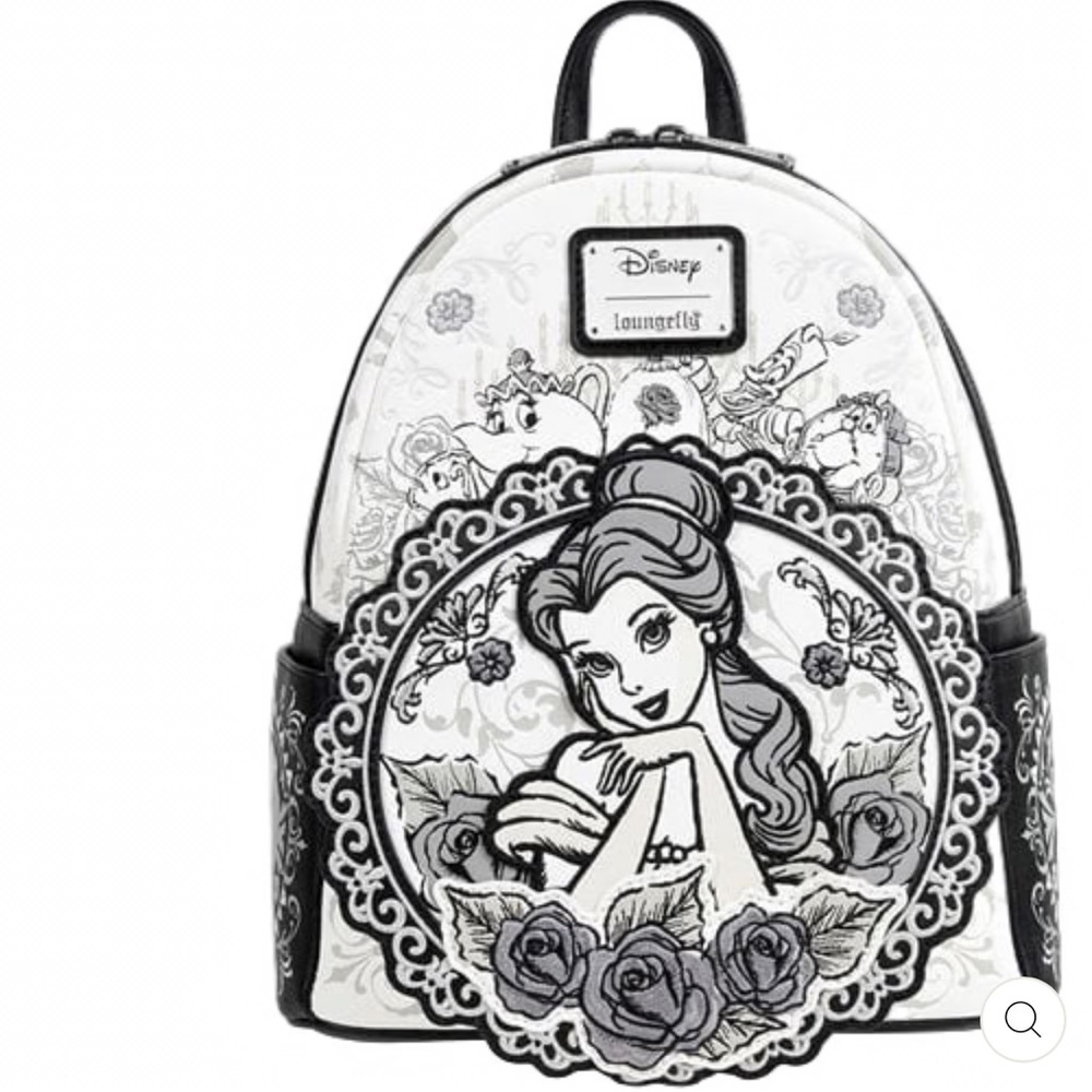 LOUNGEFLY DISNEY BEAUTY AND THE BEAST BELLE SKETCH MINI BACKPACK